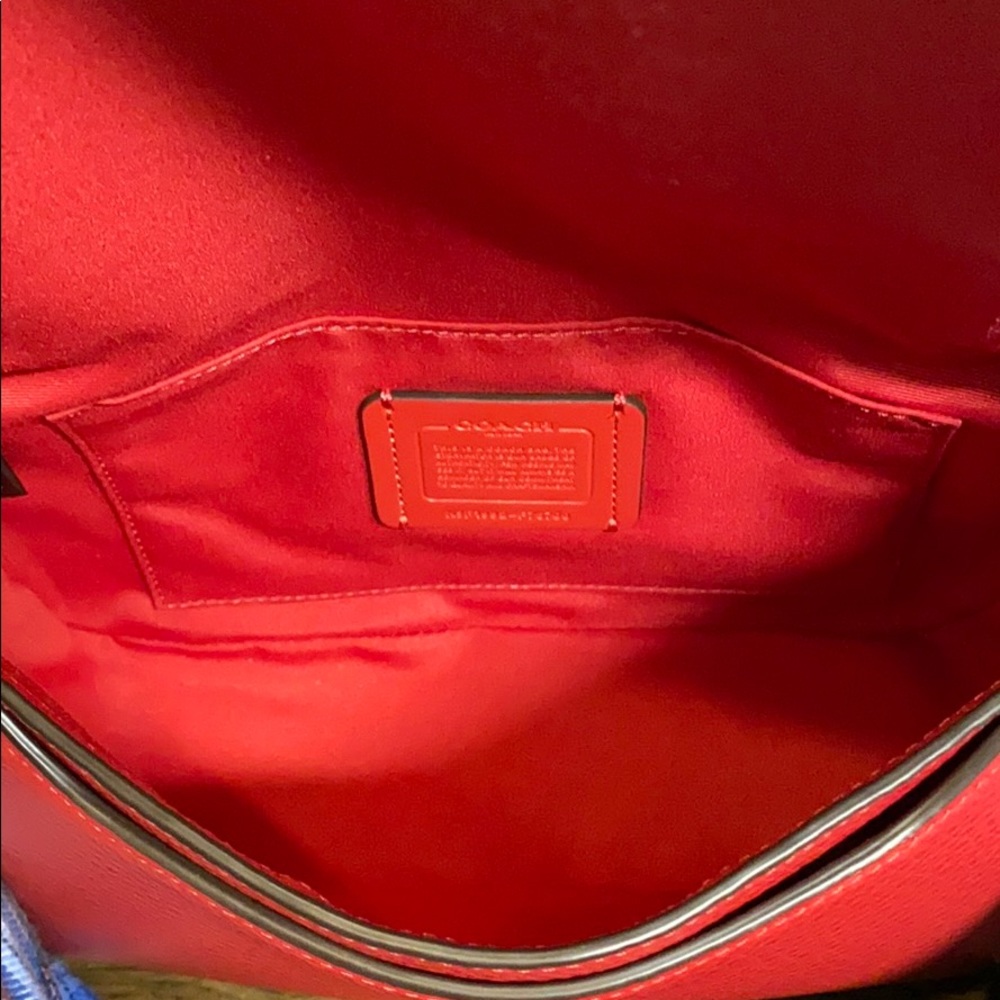 Coach Red Crossbody Leather Bag - Picture 6 of 11